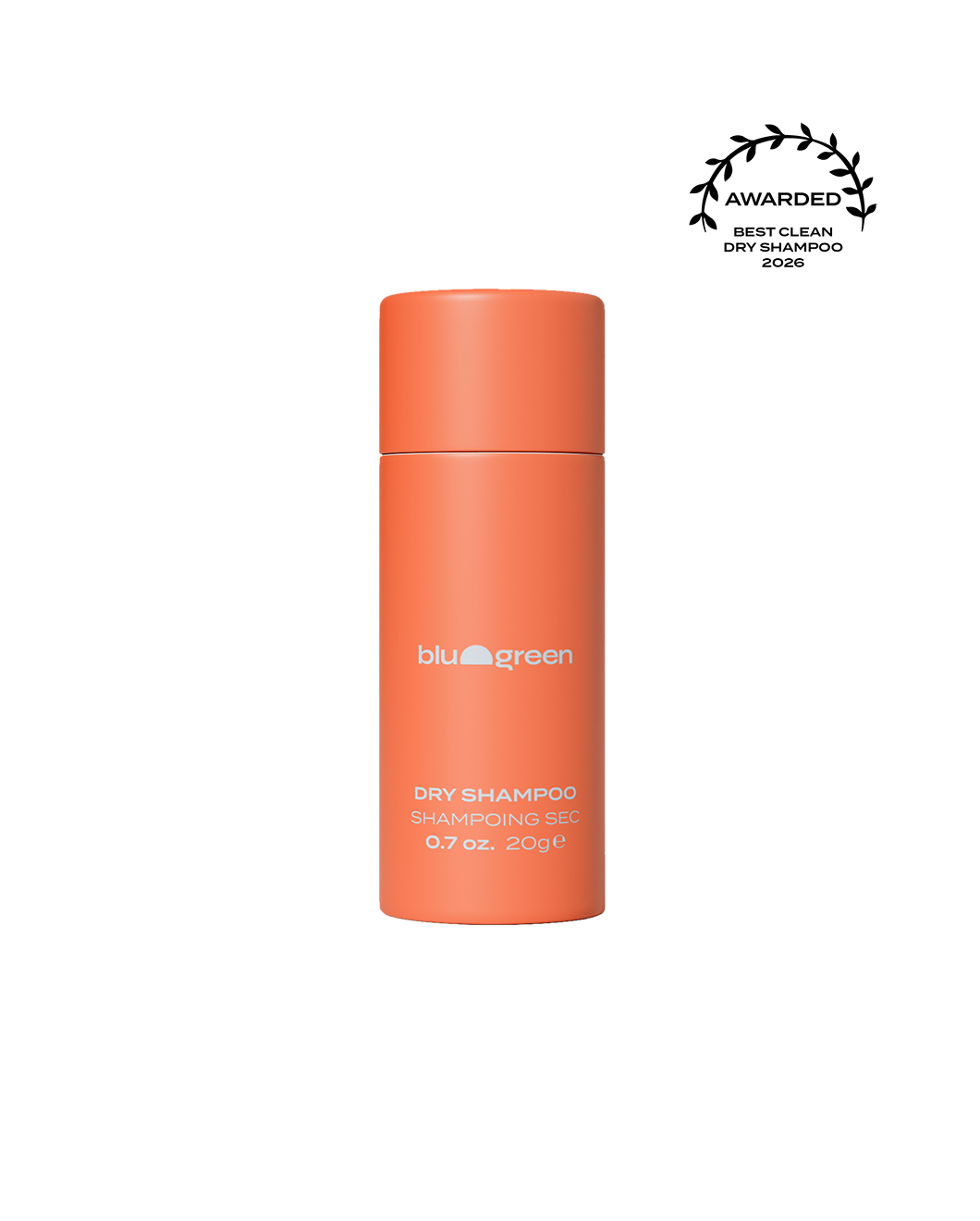 Blu & Green Dry Shampoo. Award-winning clean aerosol-free dry shampoo powder, 20g recyclable bottle