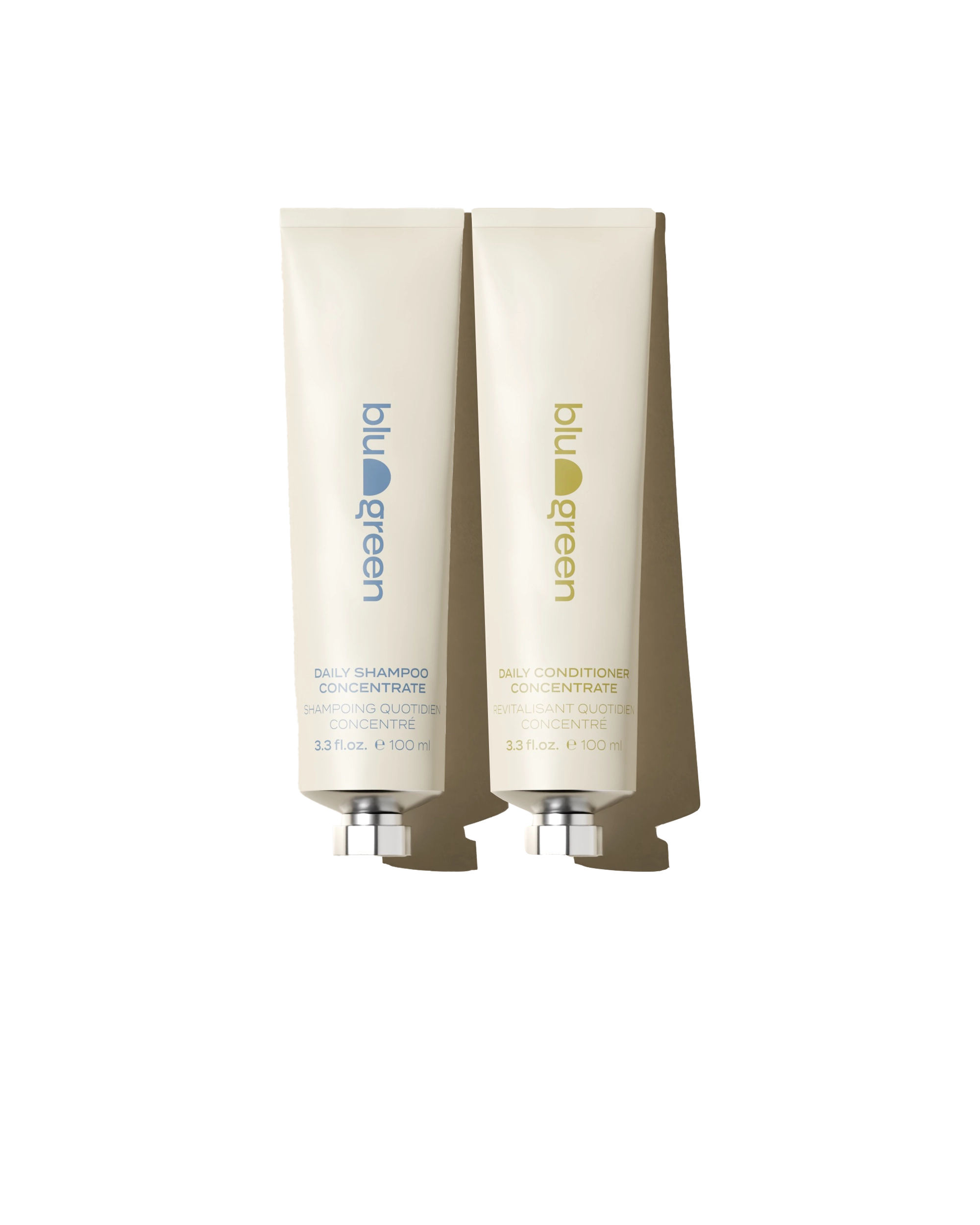 Blu & Green Shampoo and Conditioner Concentrate tubes