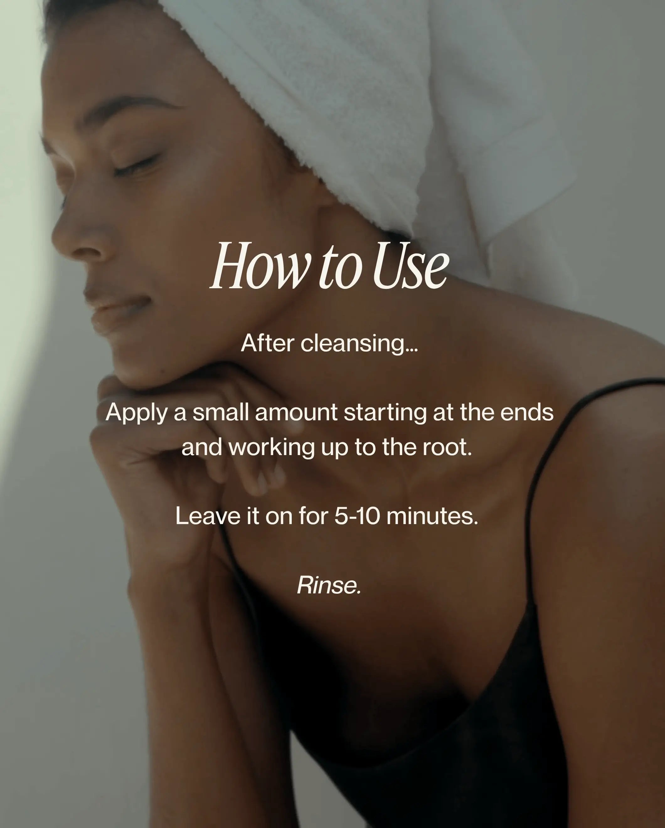 How to use Blu & Green Weekly Repair Mask. Apply from ends to roots after cleansing, leave on 5 to 10 minutes, then rinse.