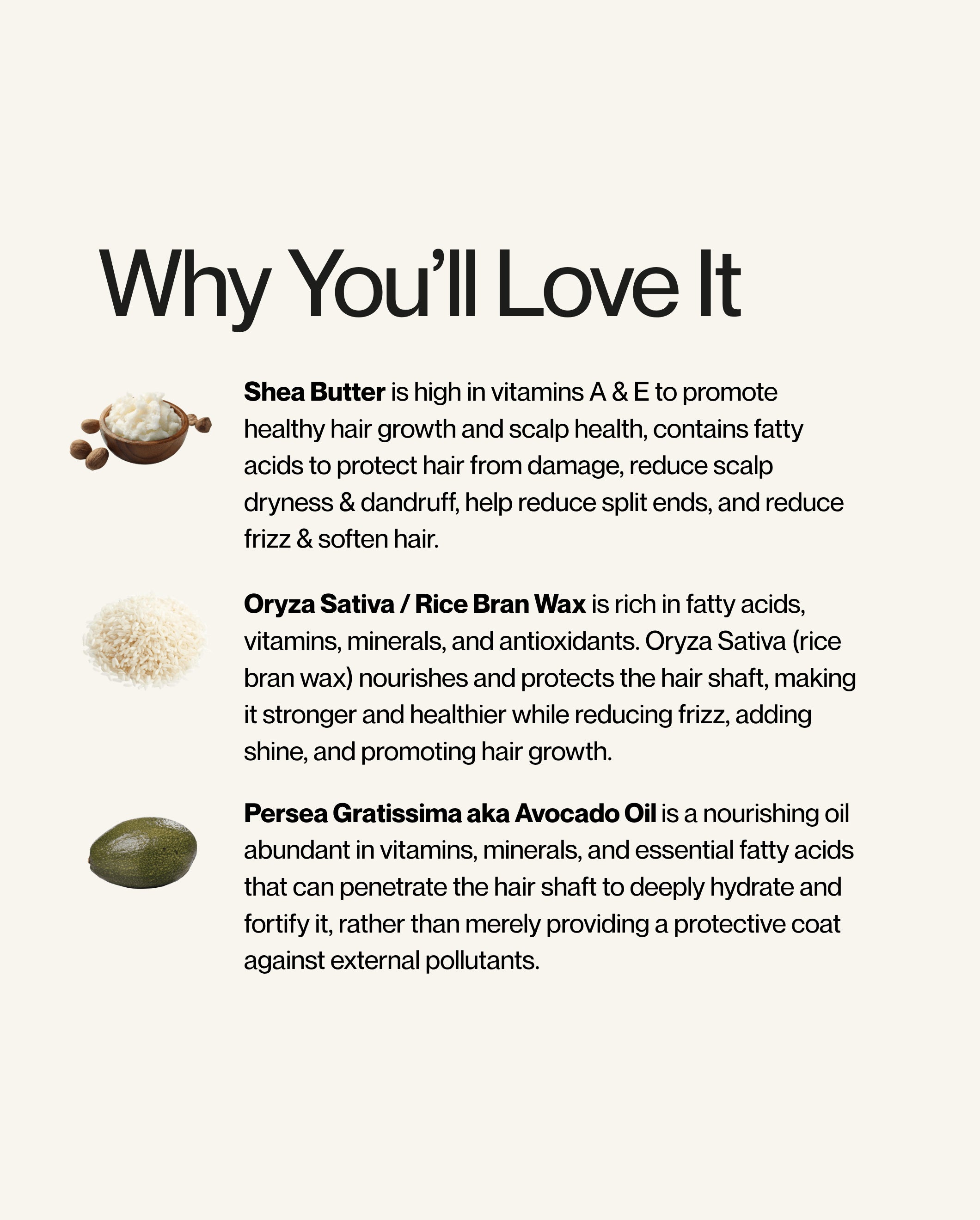 Why you'll love Blu & Green Solid Oil. Key ingredients shea butter for scalp health and frizz control, rice bran wax for shine and hair growth, and avocado oil for deep hydration