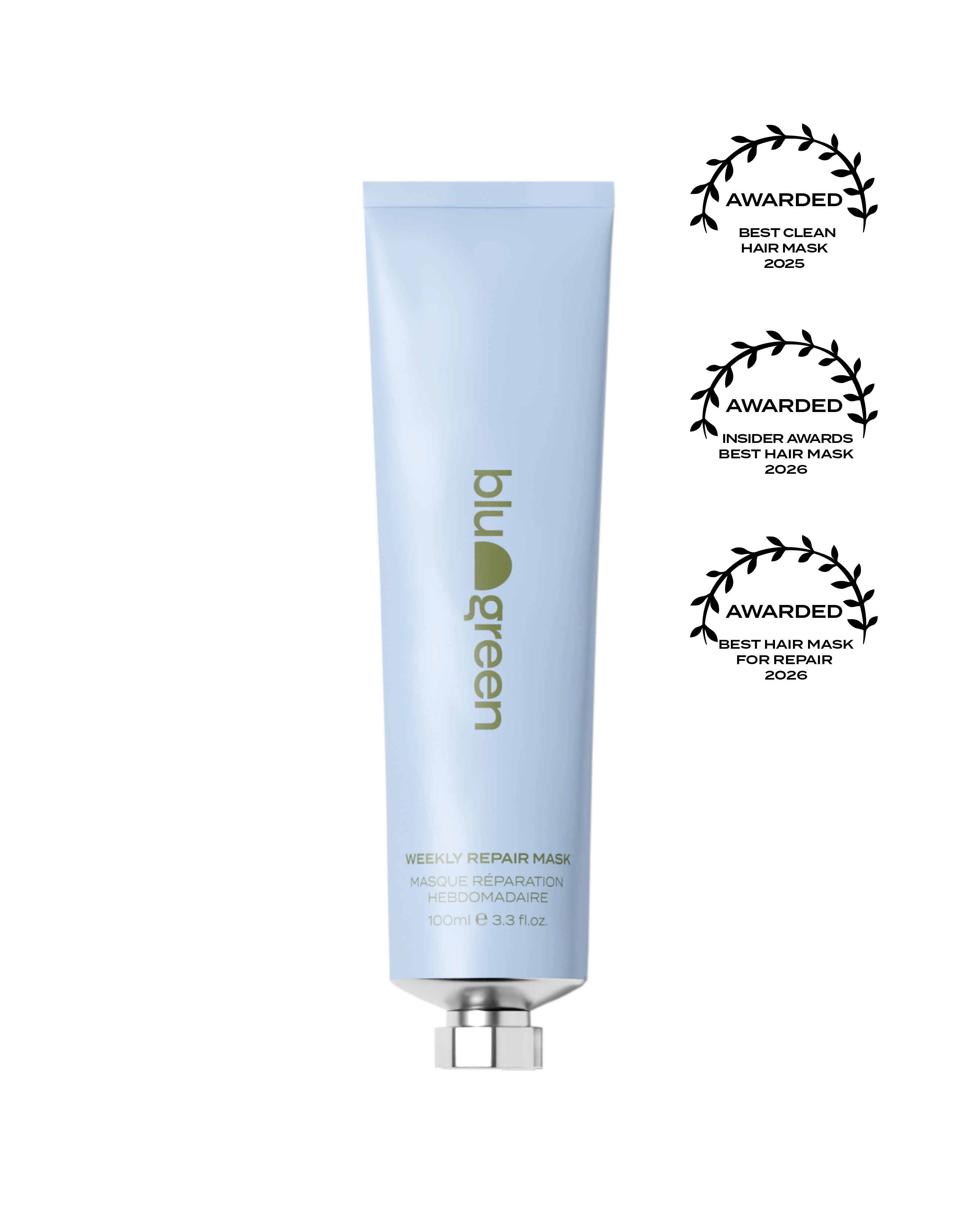Blu & Green Weekly Repair Mask. Award-winning deep conditioning hair repair mask