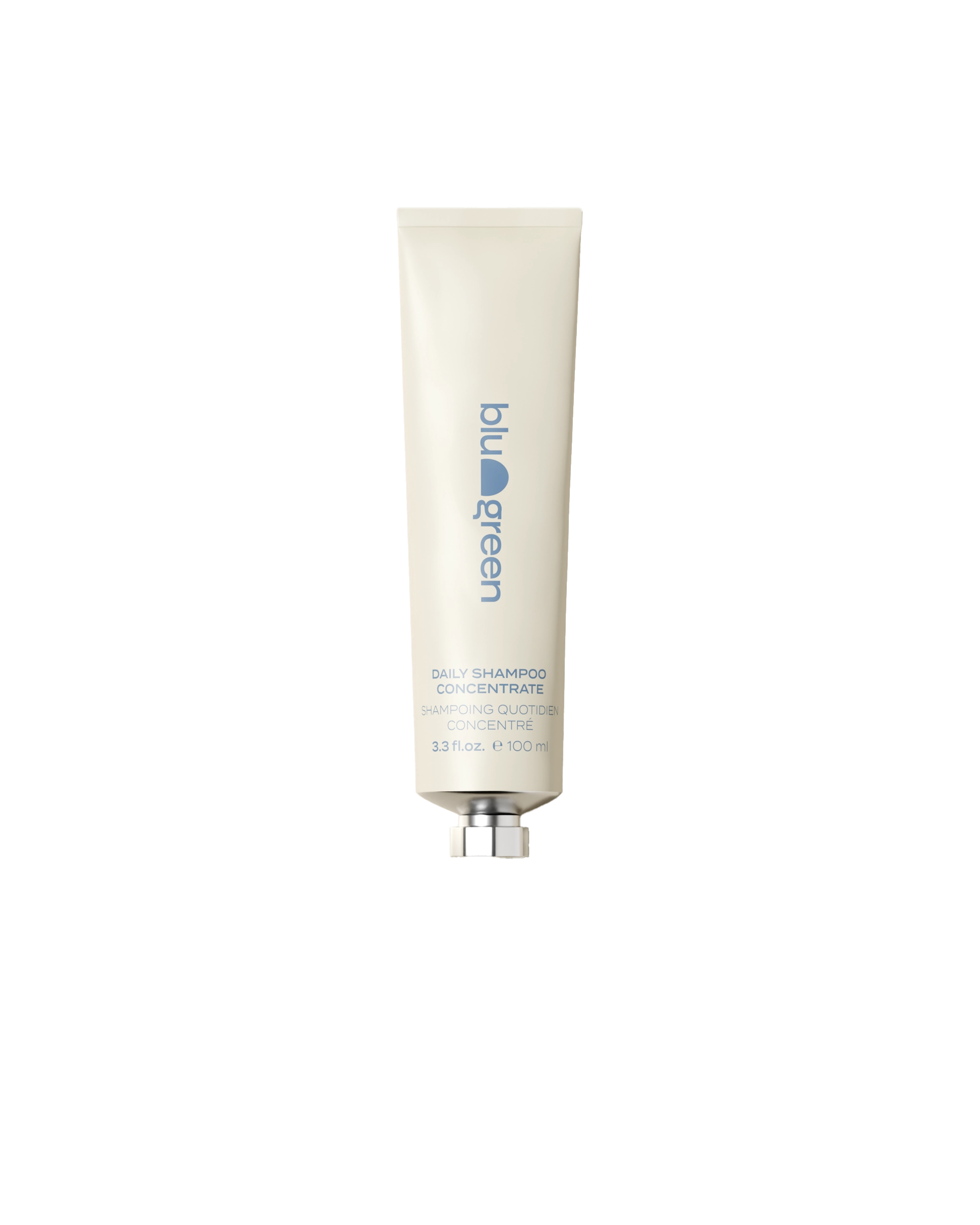 Blu & Green's Daily Shampoo Concentrate for cleansing, clarifying, and nourishment.