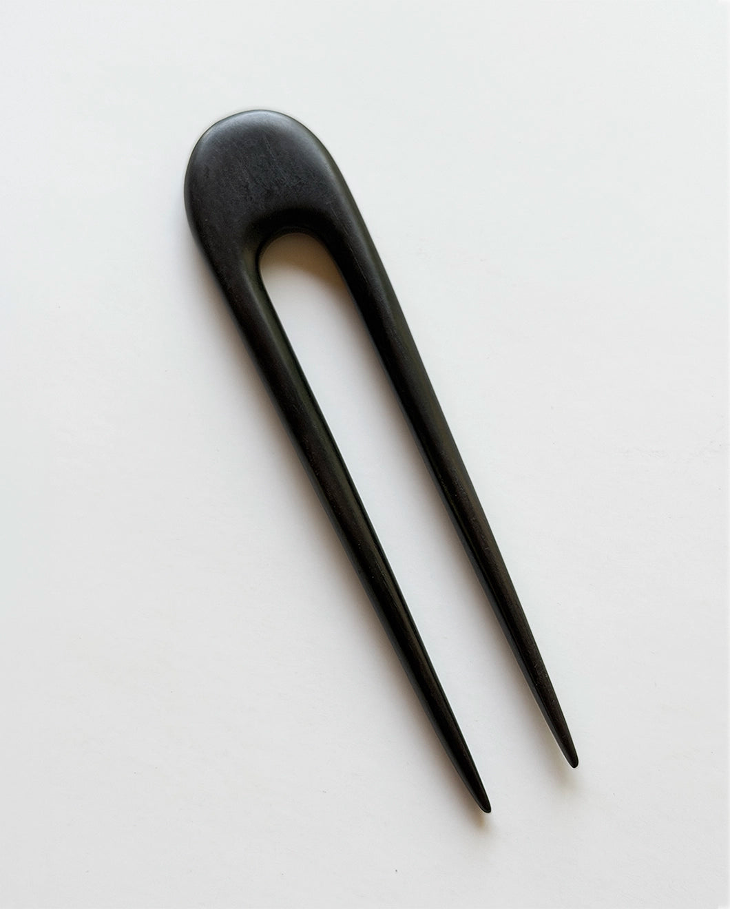 Blu & Green black, oversized, wooden hairpin